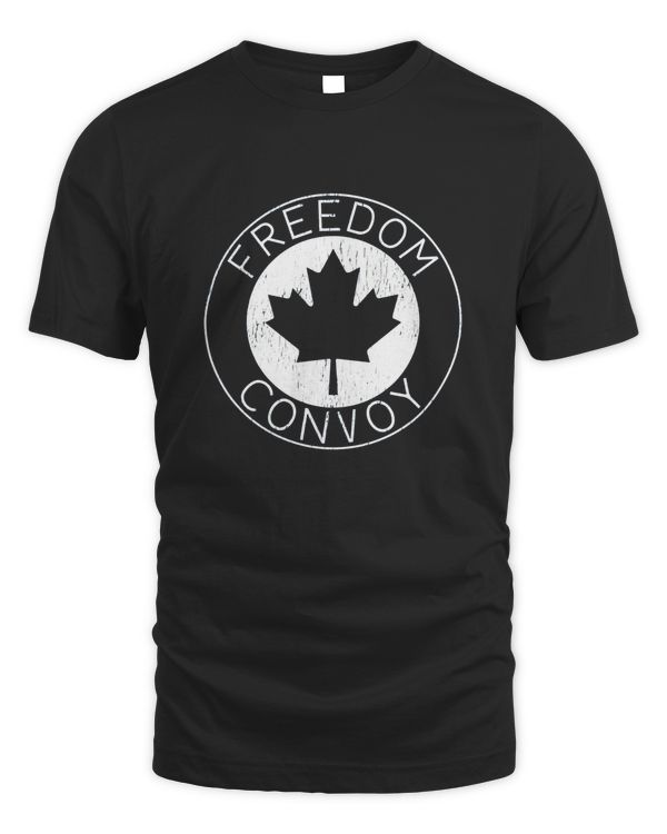 FREEDOM CONVOY 2022 CANADIAN TRUCKER TEES MAPLE LEAF VINTAGE T-Shirt