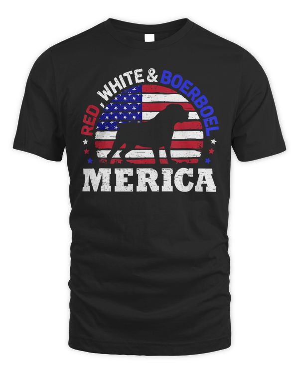 Boerboel 4th of July American USA Flag Merica Dog Gift Tank Top