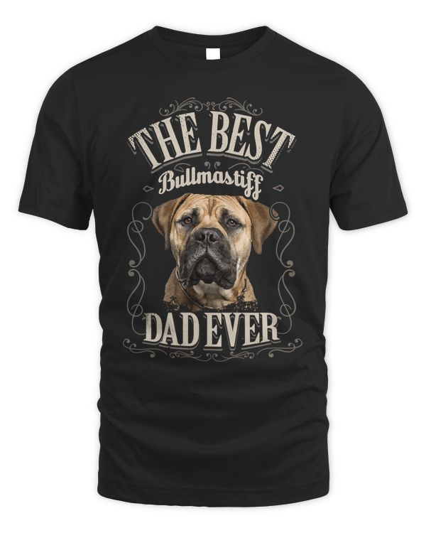 Best Bullmastiff Dad Ever Funny Bullmastiff Gifts Vintage Pullover Hoodie