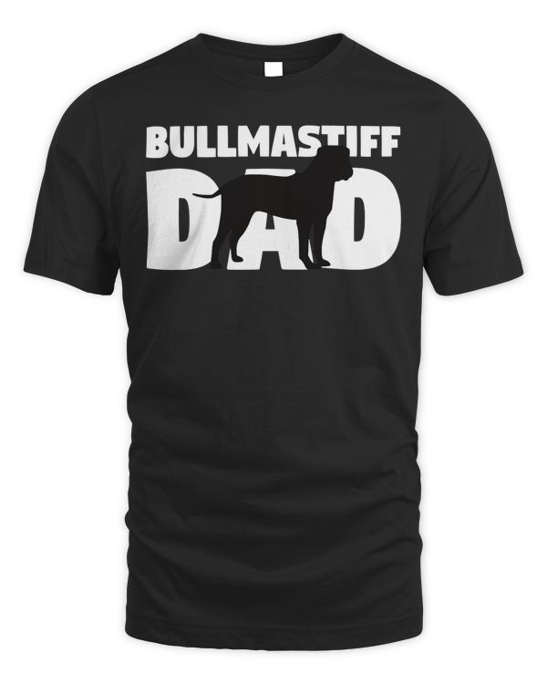 Bullmastiff Dad T-Shirt Bullmastiff Gift Father Dog Dad Tee