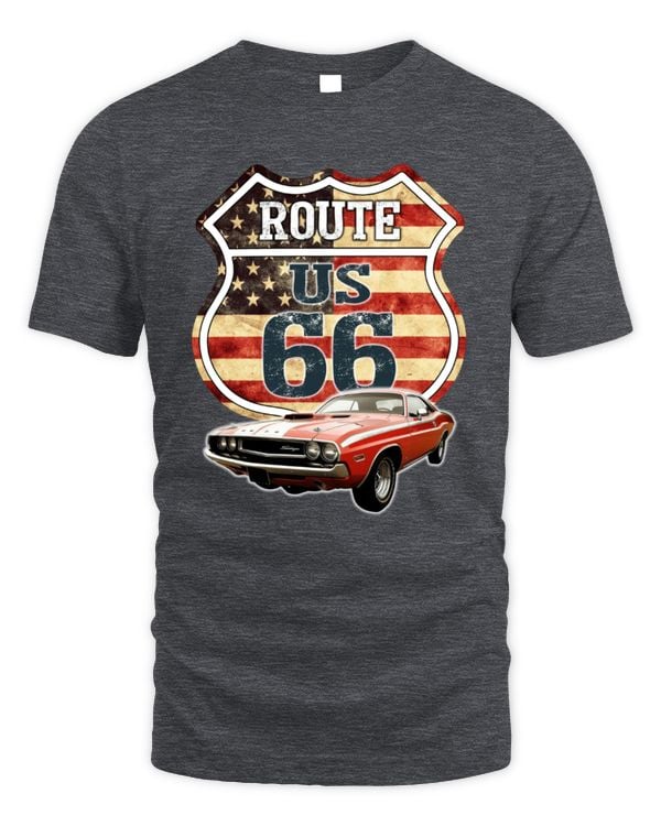 Route 66 Classic Car T-Shirt