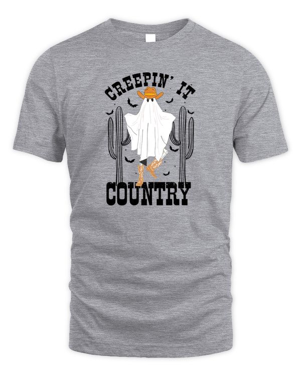 Creepin' It Country, Western Graphic Tee, Halloween Shirt, Ghouls, Vintage, For Women, Country Music Shirt, Tees