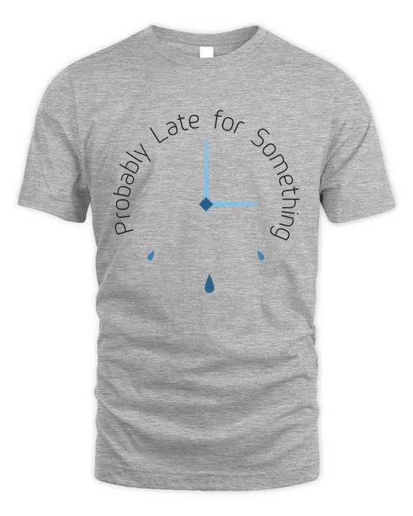 Probably Late for Something Shirt for Women Workout Short Sleeveless Graphic Athletic Comfy Cotton Tee Tops Funny Sayings Casual  T-Shirt