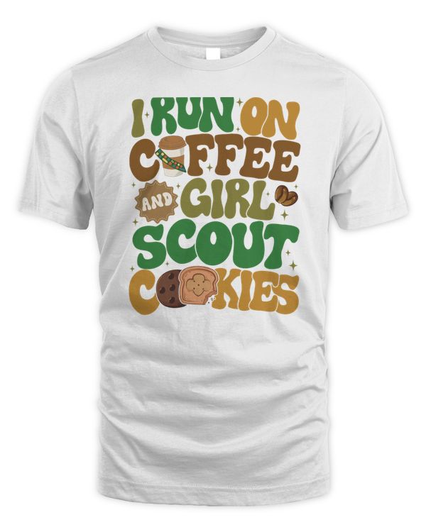 I Run On Coffee And Girl Scout Cookies Sweatshirt, Hoodies, Tote Bag, Canvas