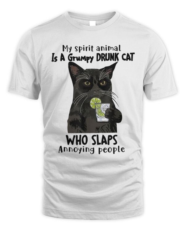 My Spirit Animal Is Grumpy Drunk Cat Who Slaps People