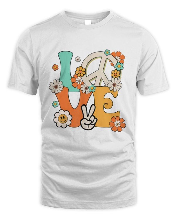 Love Peace Sign 60's 70's Costume Party Outfit Groovy Hippie