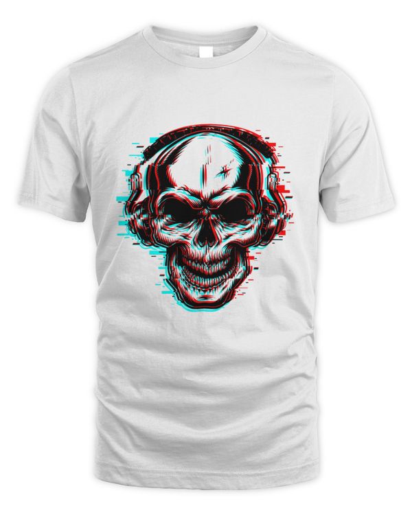 Psychedelic Skull Graphic T-Shirt
