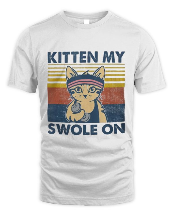 Funny Cat Kitten My Swole On