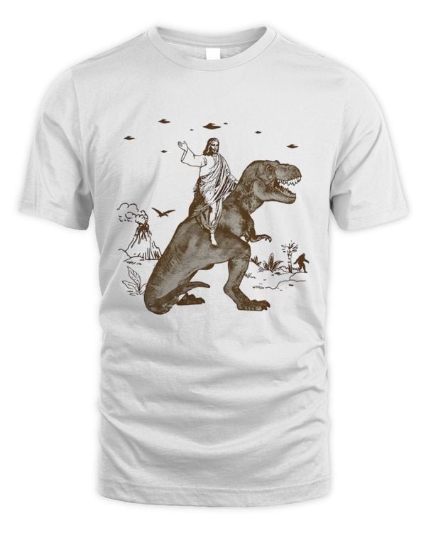 Jesus Riding Dinosaur
