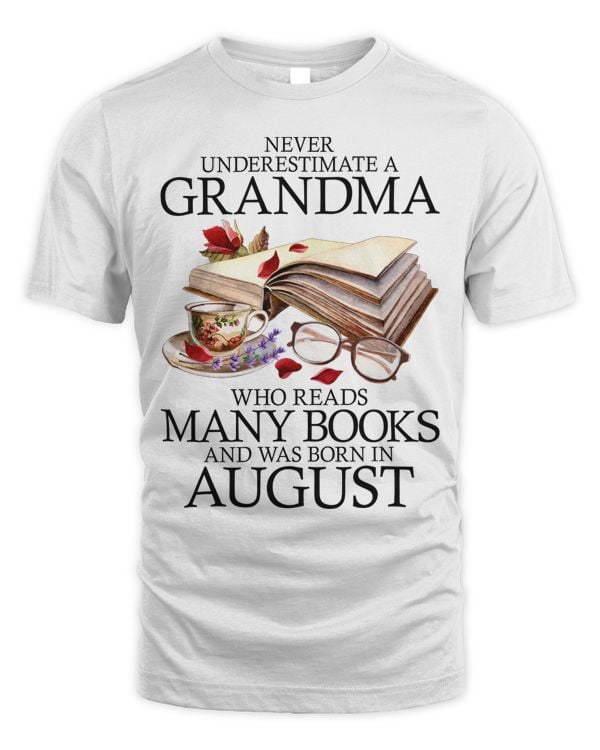 August - A grandma who reads many books