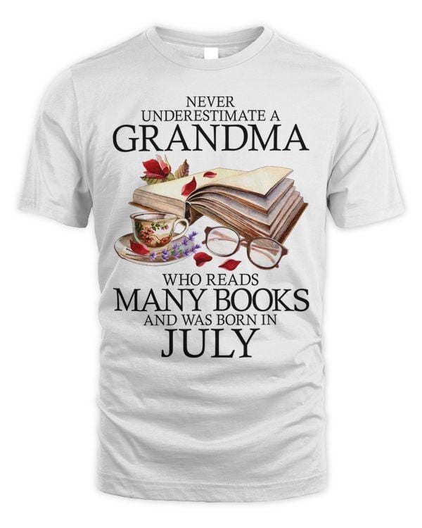 July - A grandma who reads many books