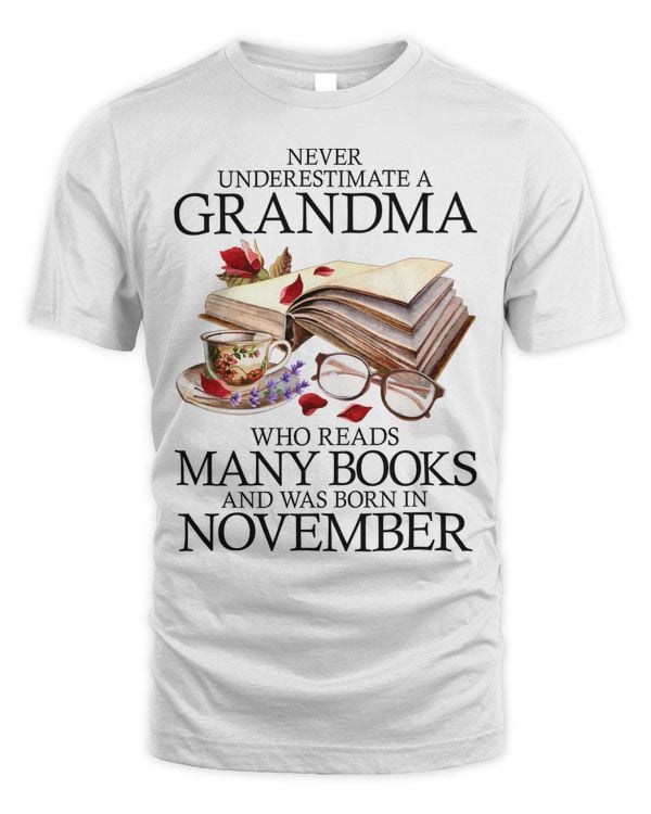 November - A grandma who reads many books