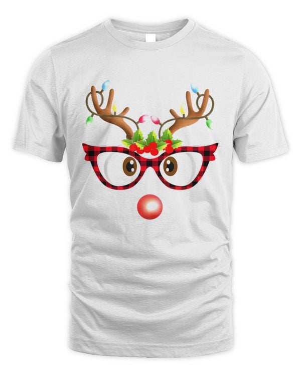 Reindeer Face Glasses Matching Family Christmas 6 ag68