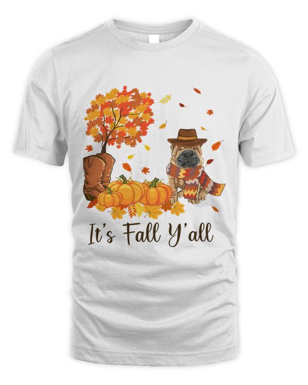 Cute Autumn Chinese Shar Pei Dog Its Fall Yall90