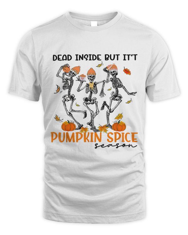 Funny Dead Inside But Its Pumpkin Spice Season Skeleton24