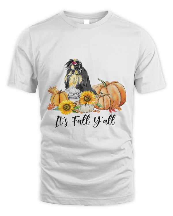 its fall yall pumpkin shih tzu lover autumn thanksgiving 108