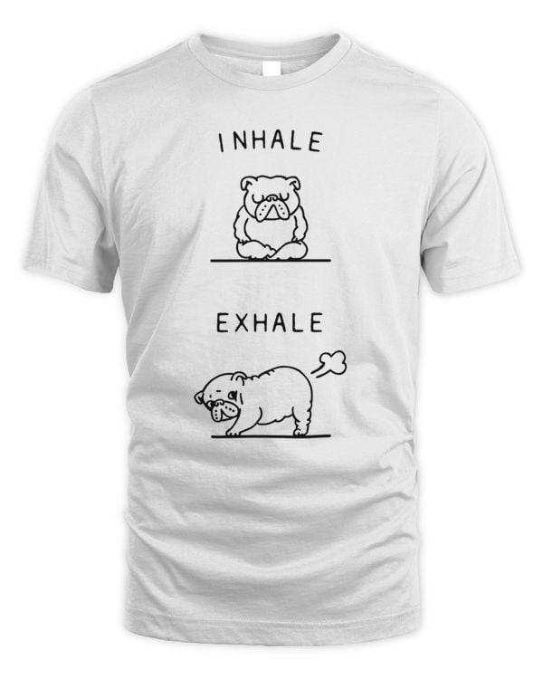 English Bulldog Inhale Exhale