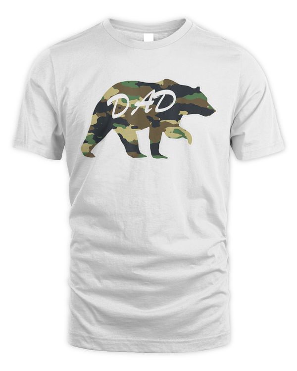 Mens Camouflage Daddy Bear Family Camo Hunting I Pajama Dad Bear T-Shirt
