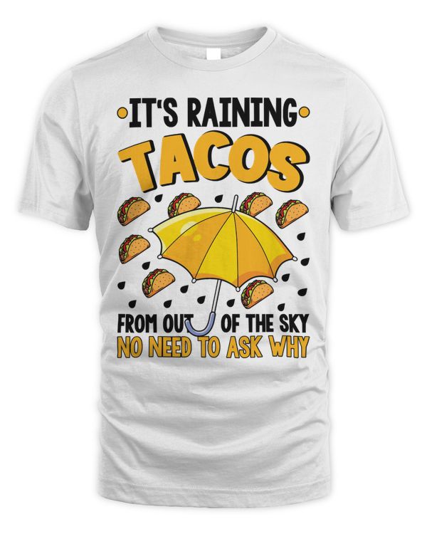 Official  it's raining tacos funny taco kids girls boys gift shirt t-shirt