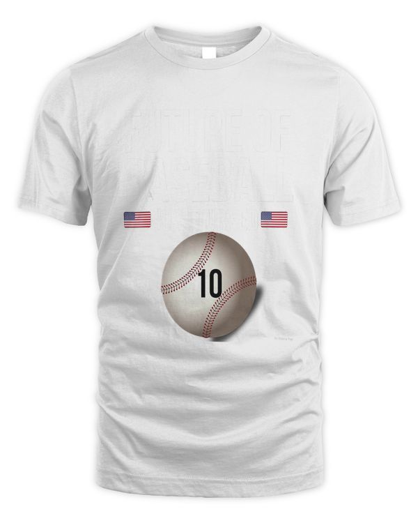 10th Birthday Baseball T Shirt For 10 Year Old Birthday Gift
