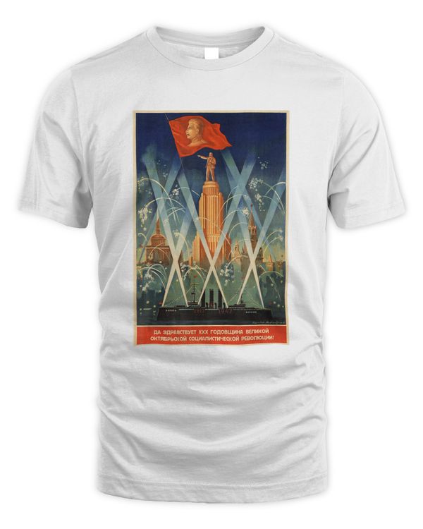 20th Revolution anniversary Retro Vintage Soviet. SOVI8 T-Shirt