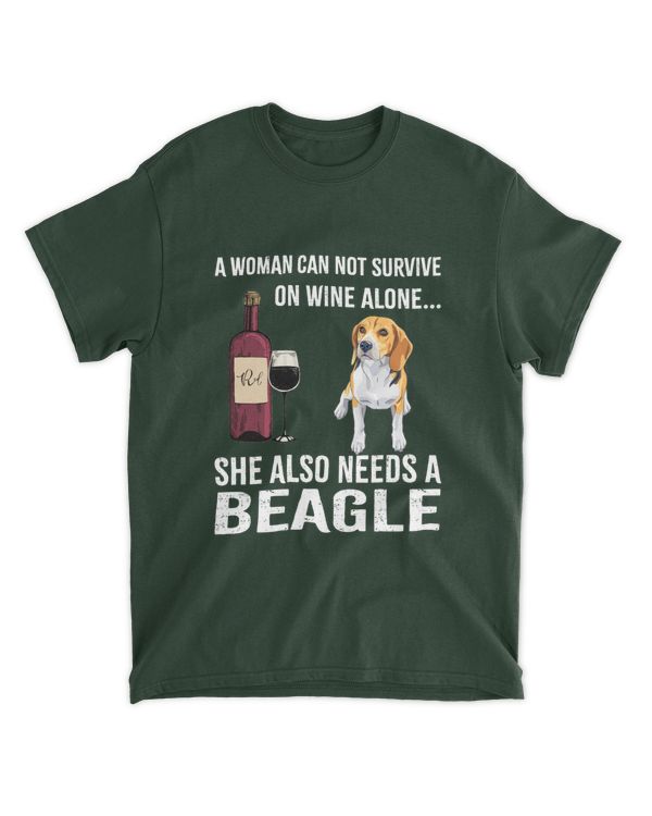 Miah824a A Woman Can Not Survive On Wine Alone She Also Needs A Beagle
