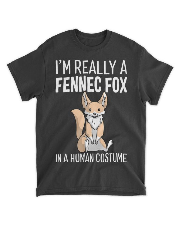I'm Really A Fennec Fox In A Human Costume Halloween Cute T-Shirt