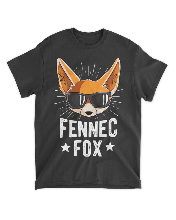 Retro Style Fennec Fox Sunglasses Foxes Lover T-Shirt