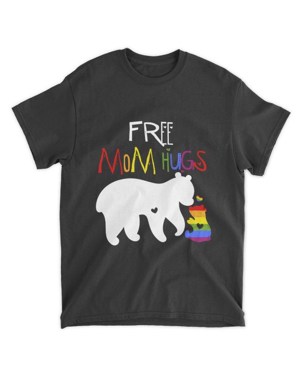 RD Free Mom Hugs Shirt, LGBT Pride, Mama Bear, Mother's Day T Shirt