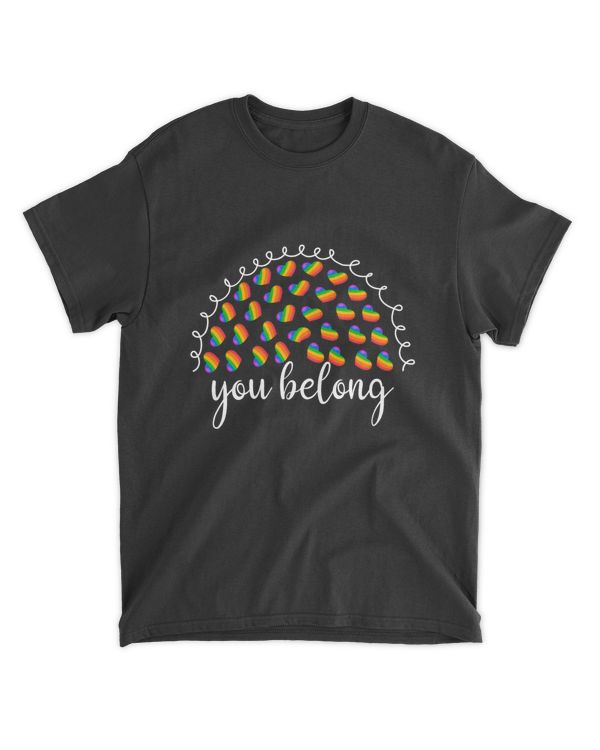 RD You Belong LGBTQ Rainbow Gay Pride Shirt, Lgbt Pride Shirt, LGBT Shirt, Gay Pride LGBTQ Shirt, Trans Shirt