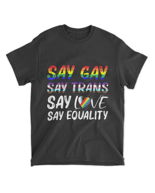 RD Say Gay Say Trans Say Love Say Equality Shirt, Florida Say Gay Shirt, Say Gay Shirt, LGBTQ Shirt,