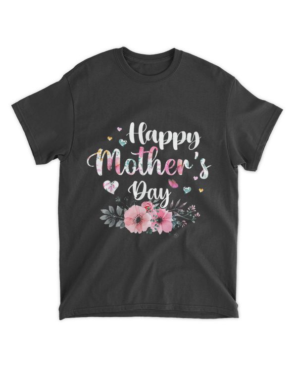 Happy Mother's Day 2022 Cute Floral for Women Mom Grandma T-Shirt
