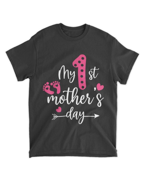 My First Mothers Day Shirt Mom Of Newborn Girl 2021 T-Shirt