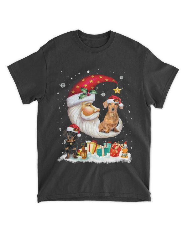 Dachshund Dog Christmas Dachshunds Santa Moon Dog Lover