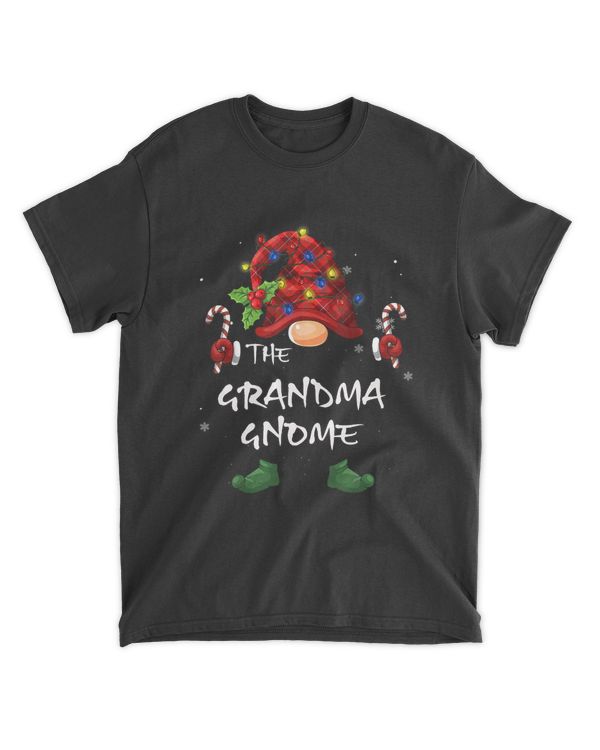 Grandma Gnome Funny Matching Family Christmas Party Pajama T-Shirt