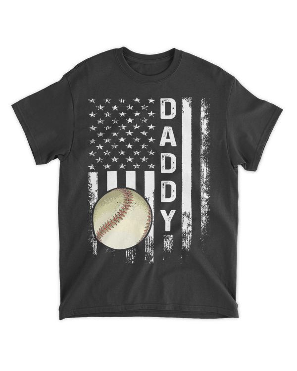Baseball Baseball Daddy American Flag Vintage Christmas Xmas 85 Baseball Coach