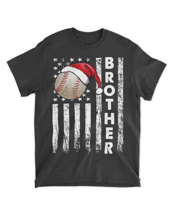 Baseball Baseball Brother American Flag Christmas Pajamas Xmas Boys 62 Baseball Coach