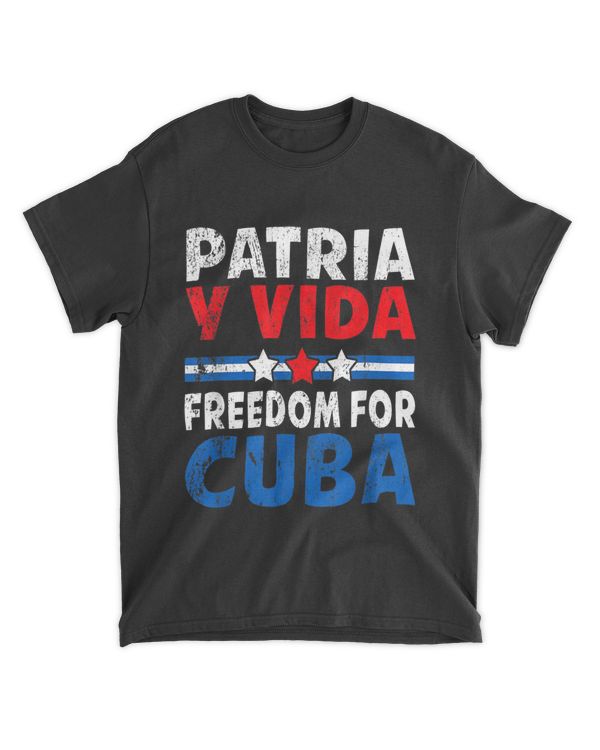 Patria Y Vida Freedom For Cuba Cuban Flag Vintage Retro