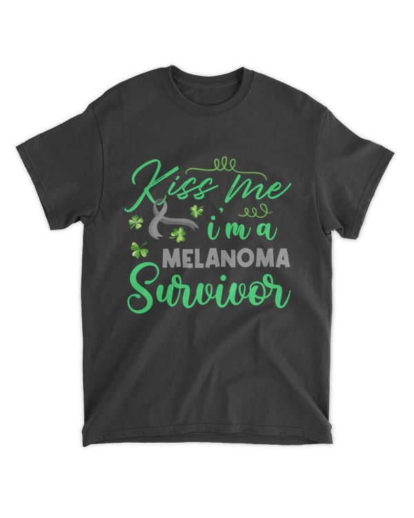 RD Kiss Me Im Melanoma Survivor St Patrick Day Gift Premium Shirt