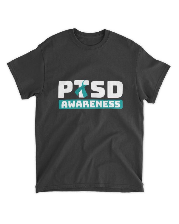 RD PTSD Awareness Teal Ribbon Traumatic Psychological Trauma Shirt