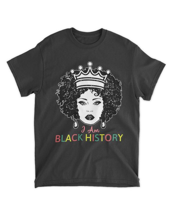 RD I Am The Strong African Queen girls - Black History Month Shirt