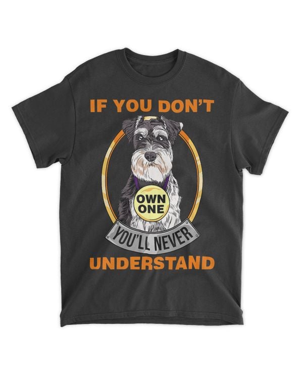 Mini Schnauzer Lovers Gifts Funny Mini Schnauzer Premium T-Shirt