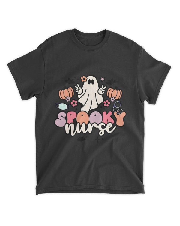 Retro Spooky Nurse Shirt, Groovy Registered Nurse T-Shirt, Retro RN LPN, Fall Nurse Shirt, Halloween Nurse, Nurse Gift, Groovy Nurse Tee