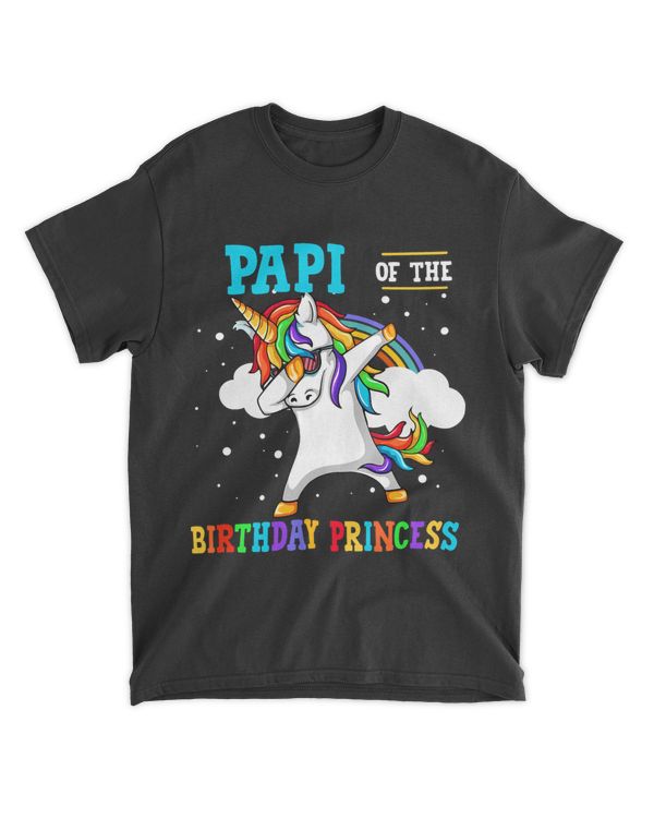 papi of 2birthday princess unicorn girl 2