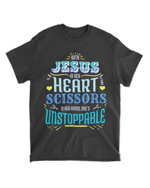With Jesus In Her Heart And A Scissors In Her Hand