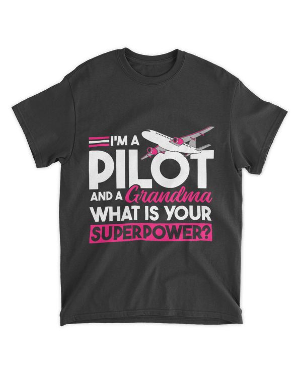 Airplane Pilot Grandmother Aviator 2Aircraft Pilot Grandma
