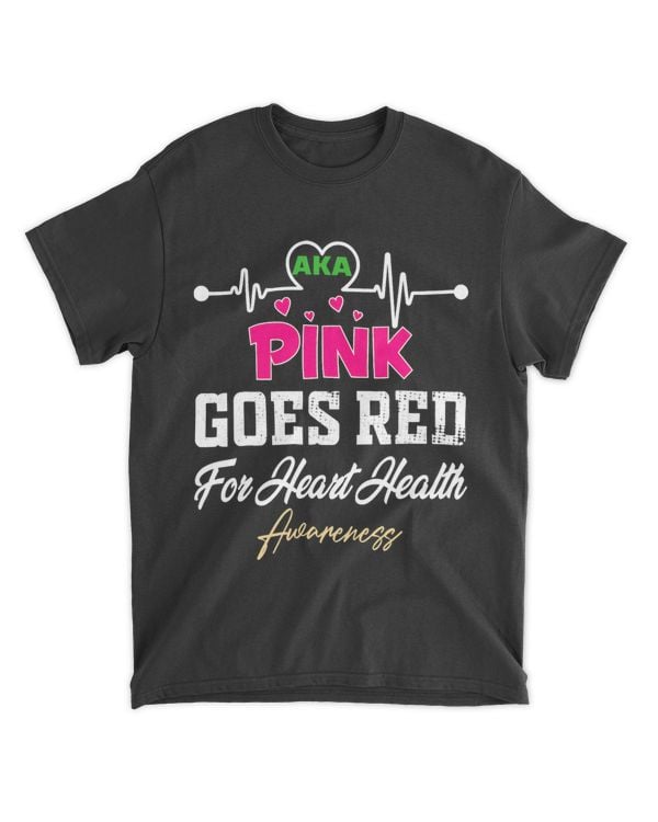 AKA Pink Goes Red For Heart Health Awareness Month 2Tee