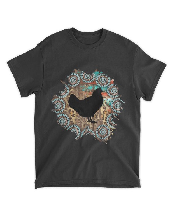 Chicken Mama Leopard Serape Funny Chicken Lover 28
