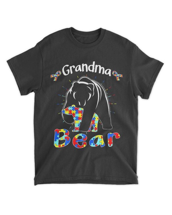 Cute Grandma Bear Autism Awareness Autistic Family Lover