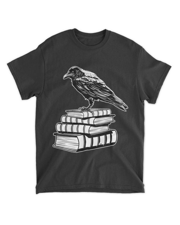 Dark Academia Aesthetic Raven Crow On Old Vintage Books 22